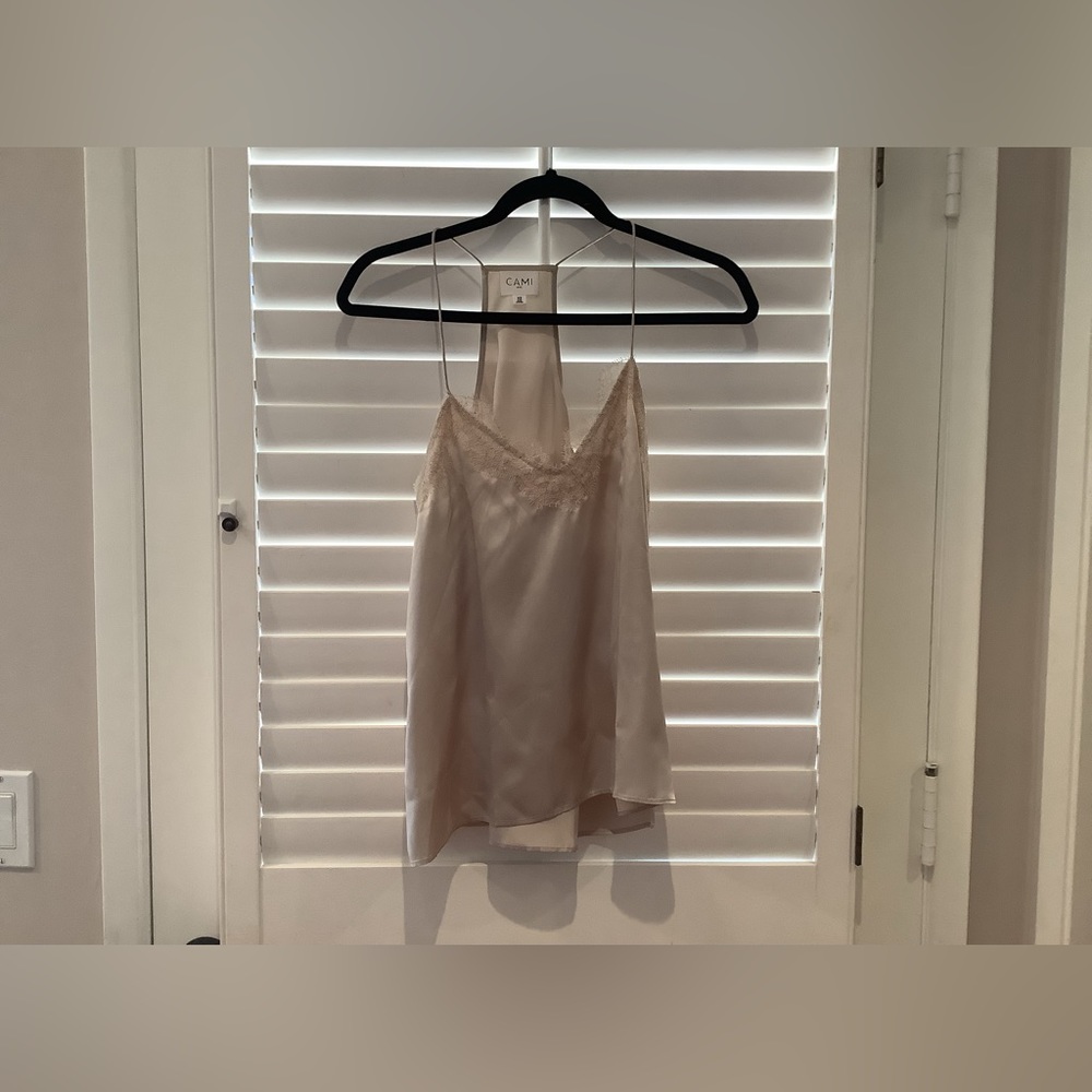 Cami NYC racer silk charmeuse camisole